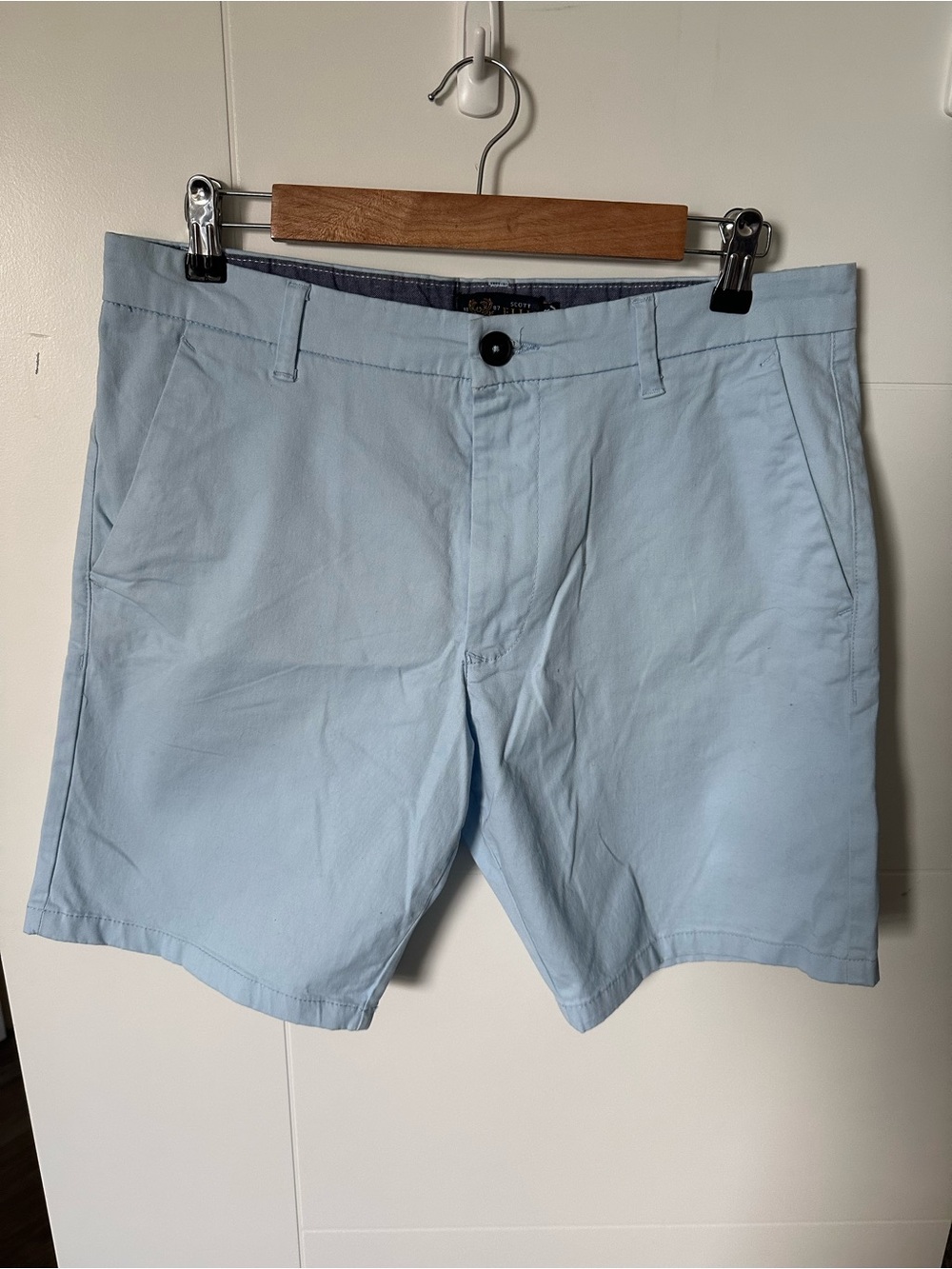 Scott Ellis Blue Cotton Shorts